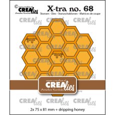 CLXTRA68  Wykrojnik  Crealies • Xtra Cutting Dies Honeycomb - plaster miodu
