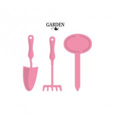 COL1346 Wykrojniki narzędzia ogrodowe +stempel Garden